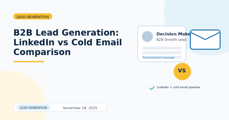 b2b-lead-generation-linkedin-vs-cold-email-comparison